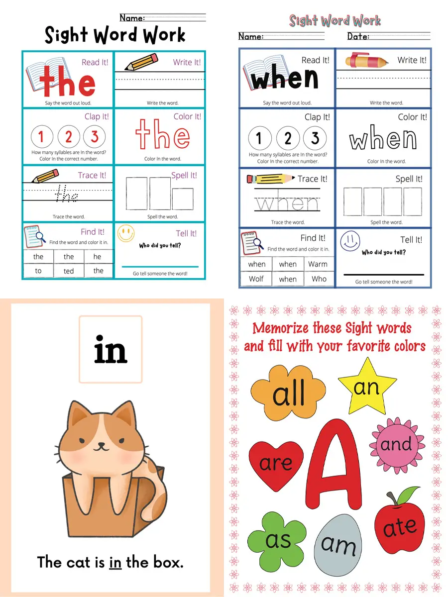 Sight Word Mastery Mega Pack – 1,121 Pages of Games, Flashcards, and Tracing Fun - Image 2